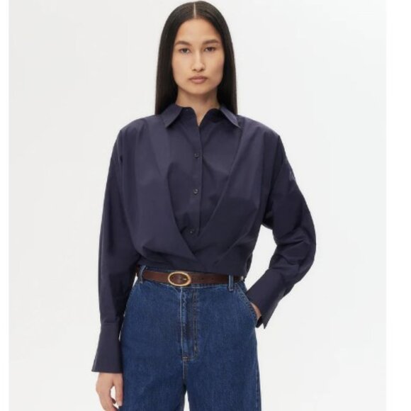 TWP Tops - NEW! TWP Taken Top in Super Compact Poplin - Size Medium